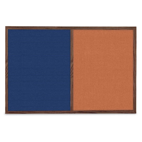 Slim Style Indoor Enclosed Corkboard, 36
